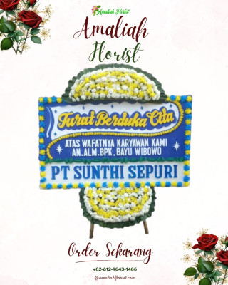 Papan Bunga Duka di Karang Layung